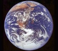 Our finite Earth from space.